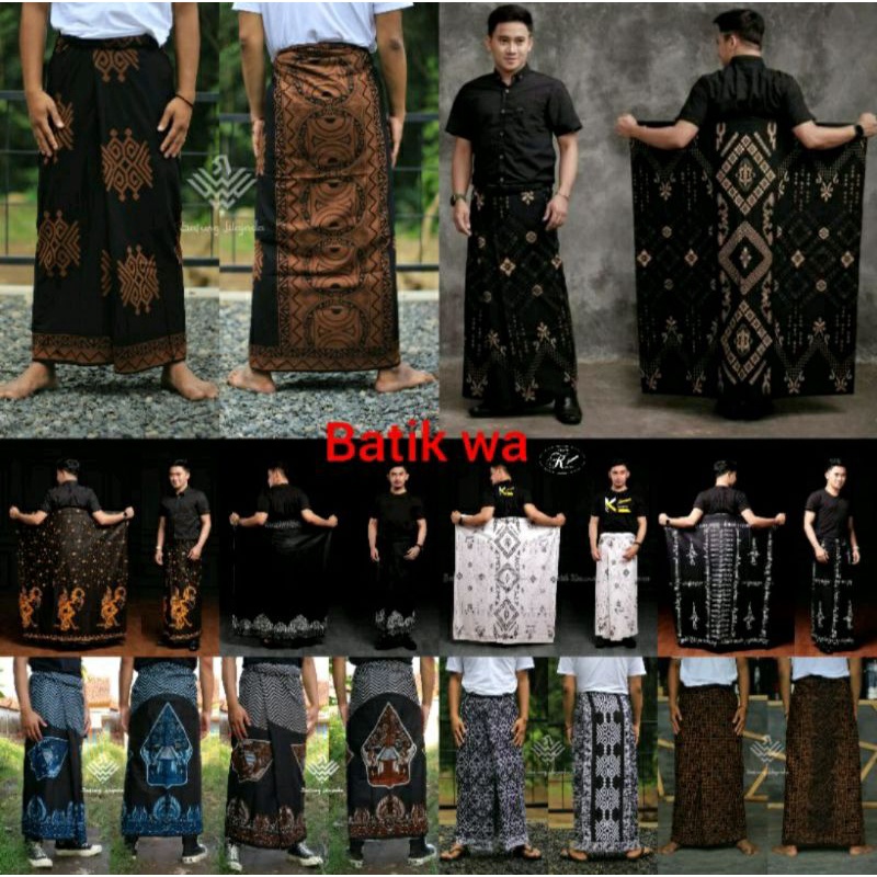 SARUNG BATIK | SARUNG KANG SANTRI MOTIF AKSARA JAWA HANACARAKA|SARUNG SANTRI AZZAHIR SARUNG WAYANG..