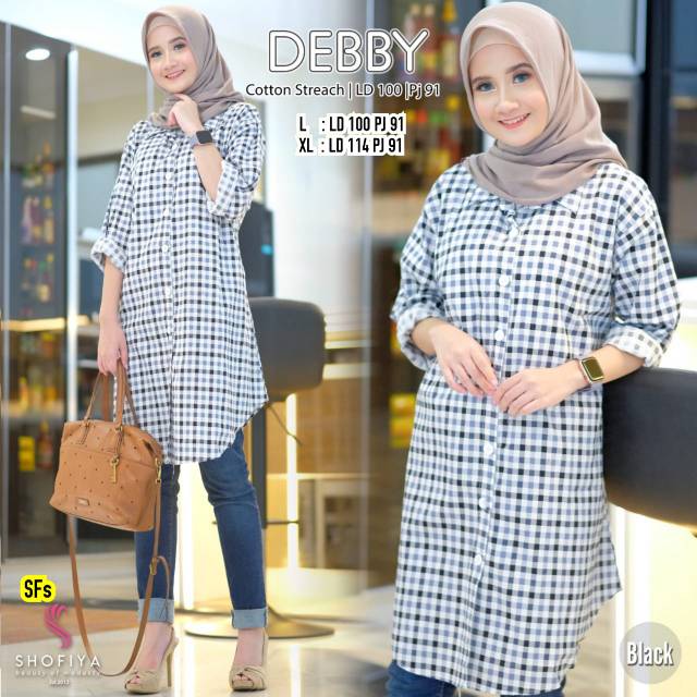 DEBBY TUNIK ATASAN WANITA