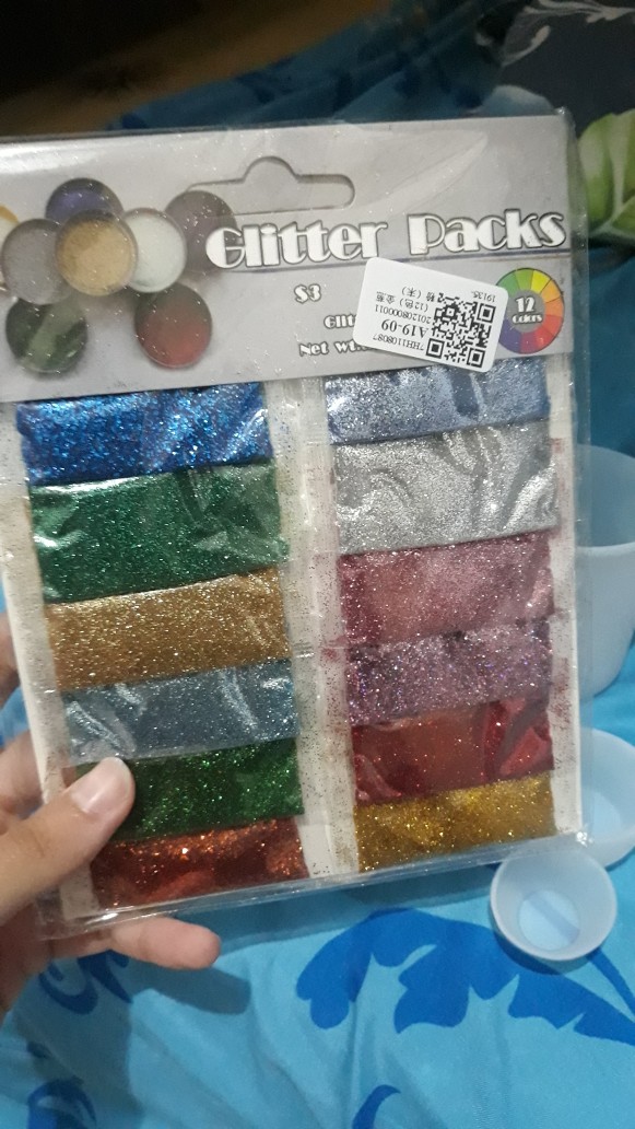 Inf Cetakan Resin Glitter Sequin 12 Warna Ukuran Besar Untuk Perhiasan Diy