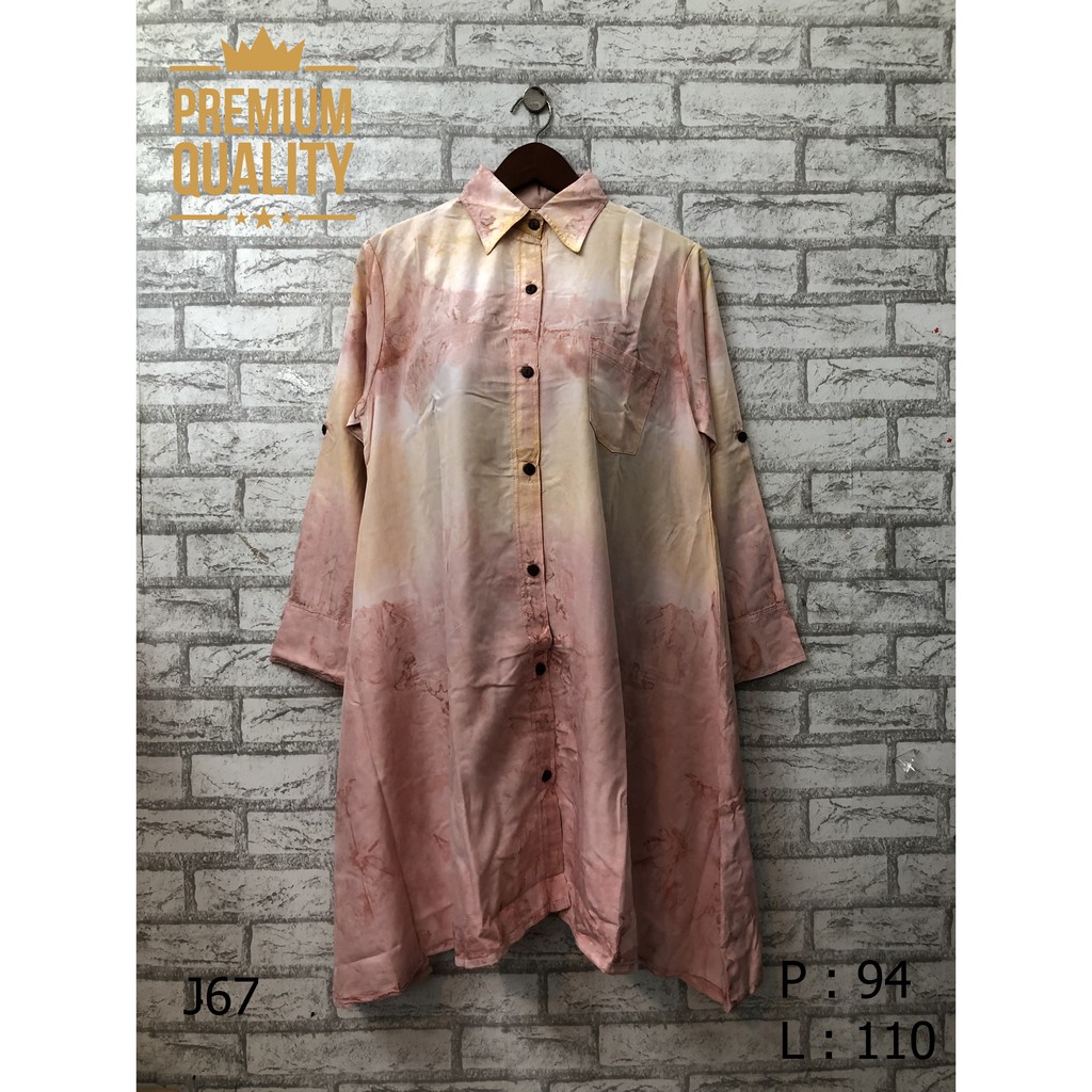 KEMEJA TUNIK FAJARINA CELUP KANCING JUMBO WANITA PREMIUM KEMEJA TUNIK FAJARINA CELUP KANCING JUMBO WANITA PREMIUM