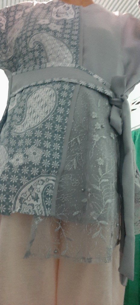 Tey-17 Batik Wanita Asj Sa Hrb026 Kenongo Kemeja Tosca Pendek