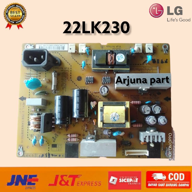 power suplay tv led LG 22lk230 - psu tv lg 22lk230 - mesin tv lg 22lk230