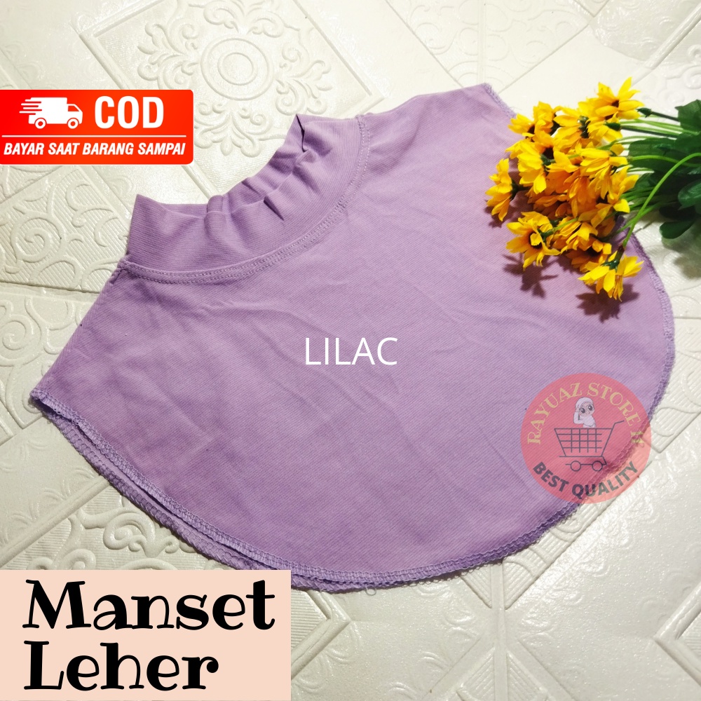 Manset Leher Wanita Hijab kaos Premium Manset Toga Inner Penutup Leher Hijab