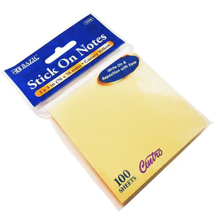 

Unik Bazic Stick On Notes 5104 /Post It /Pembatas Buku Catatan Berkualitas