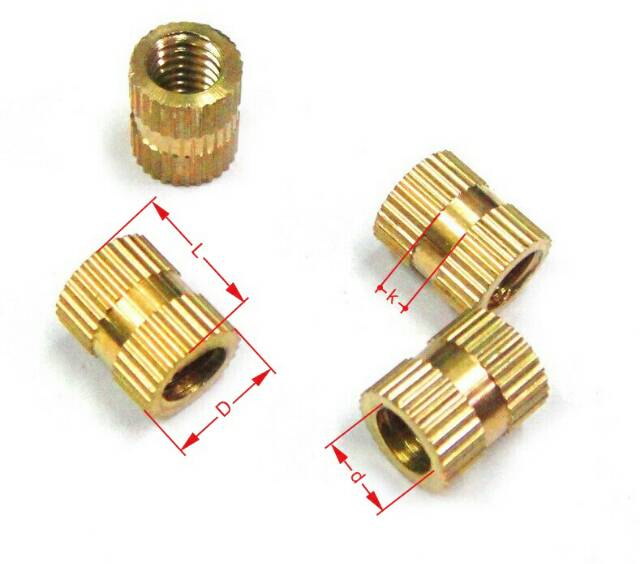 Mur M2 M2.5 M3 | Brass Knurl M2*3 M2*4 M2*6 M2.5*4 M3*3 M3*4 | Ring Rumah Baut Kuningan Engsel Casing Laptop HP dll