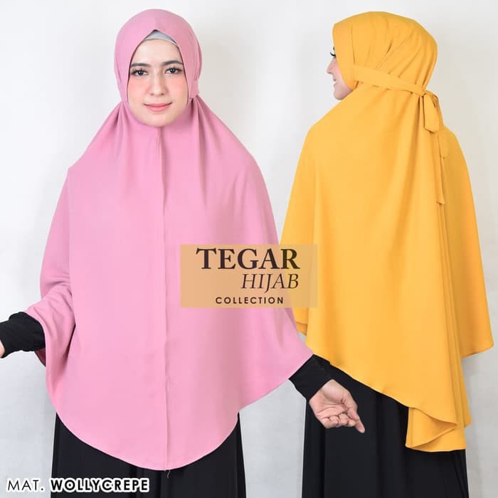Hijab khimar tali belakang