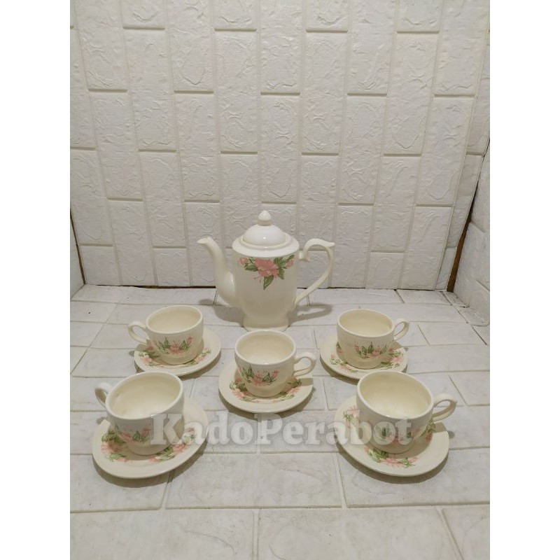 teko set napoleon 11pcs - teko set keramik - hampers teko keramik set