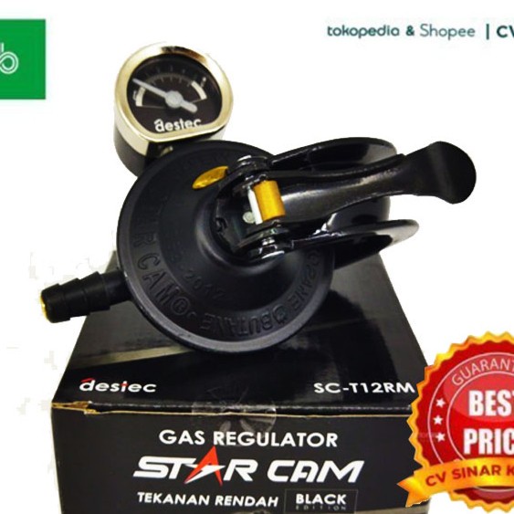 Destec Star Cam SC-T12RM Regulator Gas Tekanan Rendah + METERAN best seller