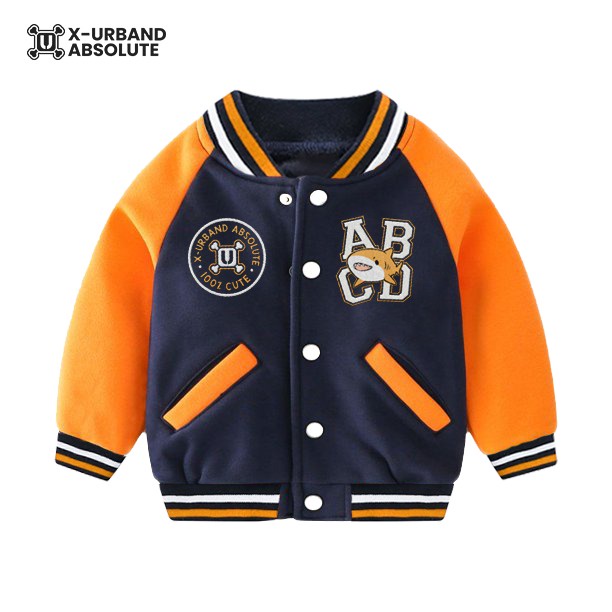 Baju Jaket Varsity Flecce Anak Cowo Cewe Terbaru Terlaris Lengan Pajang Tebal Murah Keren