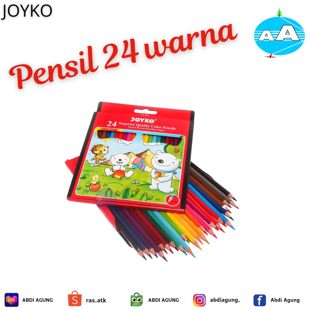 

Pensil Warna Joyko isi 24