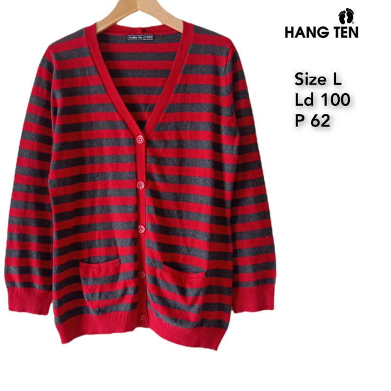 Cardi rajut salur brand hangten by mooishopp