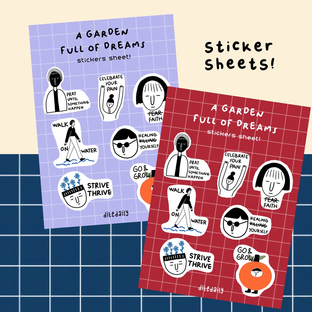 

Sticker Sheet (A Garden Full of Dreams)