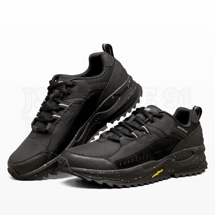 SKECHERS BIONIC TRAIL MENS TRAIL RUNNING SHOES - BLACK DXHD545646