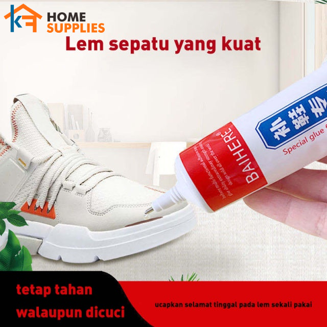 【KF】Lem Sepatu Lem Perbaikan Sepatu Kuat Tahan Air 50ml Kemasan Box Lem Penambal Penguat Sepatu