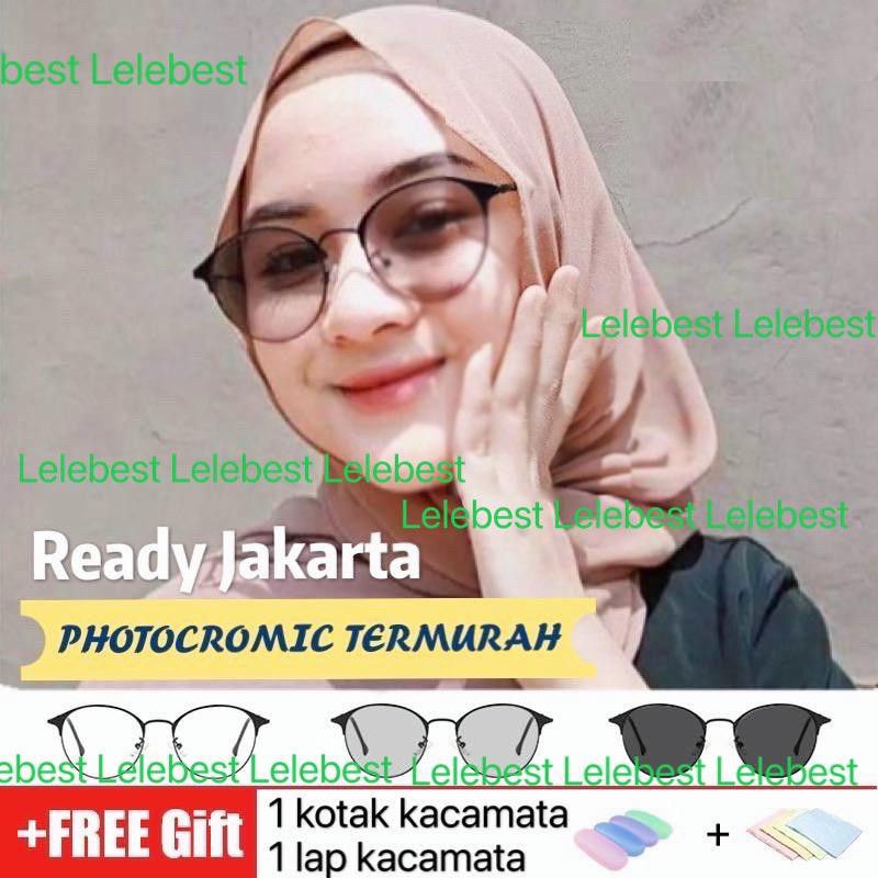 Termurah Kacamata Photocromic Korea Anti Radiasi 2 In 1 Photochromic Pria Wanita-1