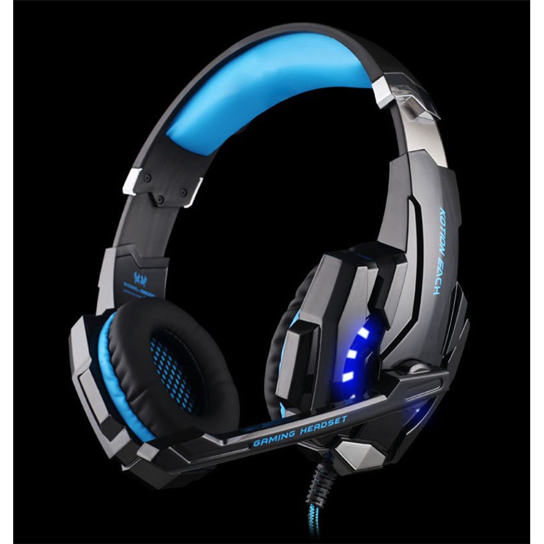 Grab Medan Gaming Headset Twisted with LED Light Kotion Each G9000 Black/Blue