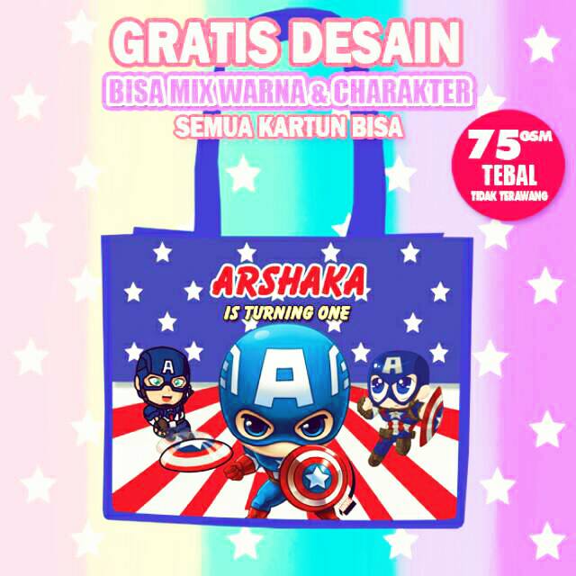 

Goodie bag cuatom / Goodie bag ulang tahun / tas souvenir tangan /tas souvenir ultah anak