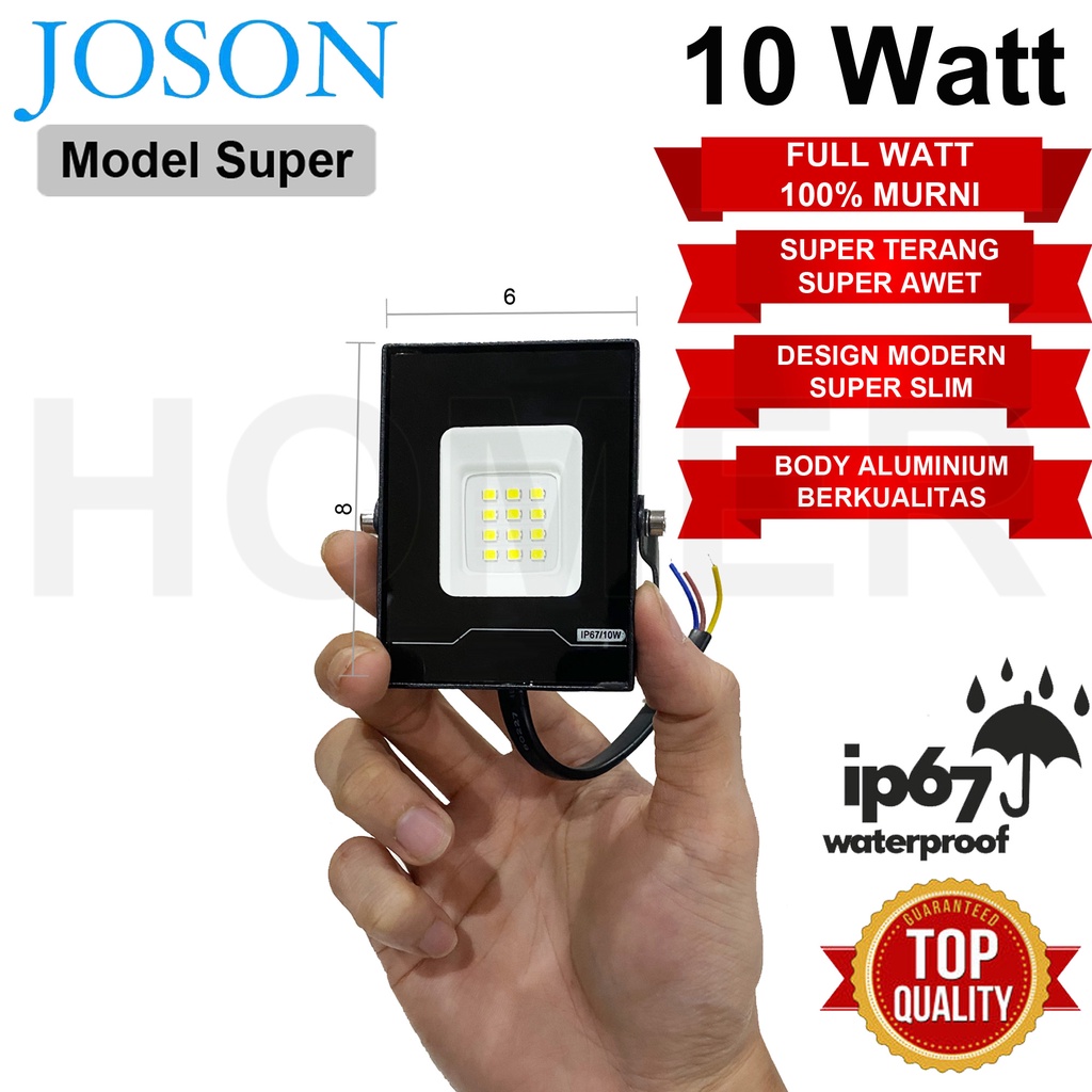 lampu led sorot / tembak / floodlight / outdoor / lapangan 10w 10 w 10 watt 10watt 20w 20 w 20 watt 20watt 20 w Probest Emico Valpro Joson Hamatsu Hattasu ip65 ip66 ip67