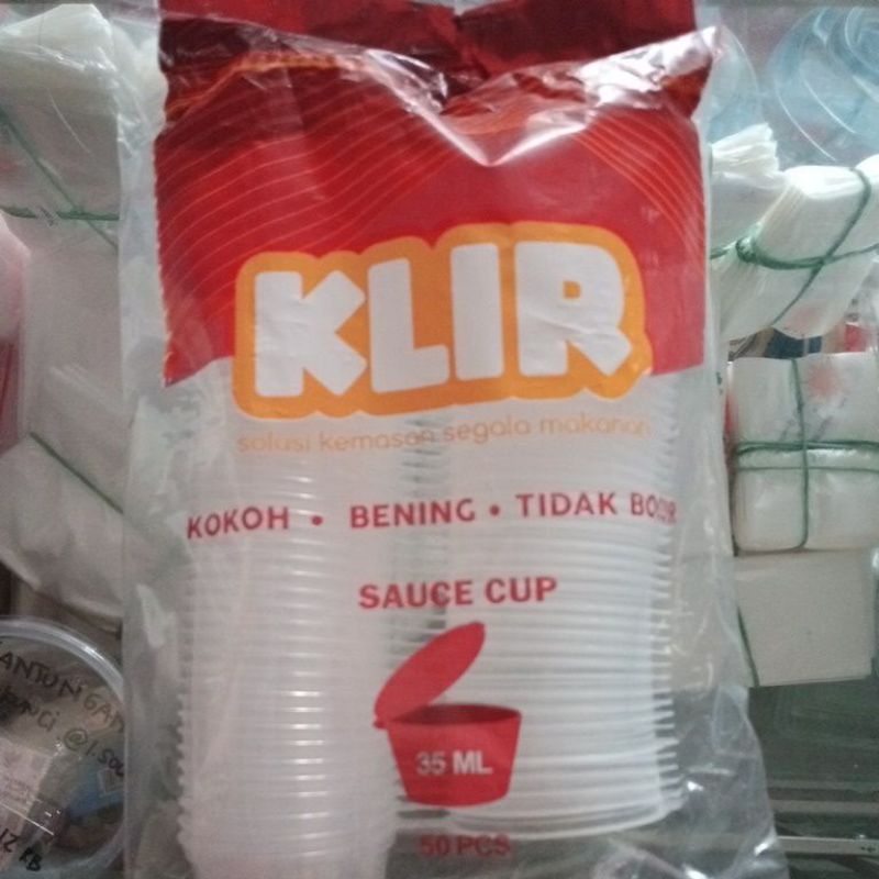 

Sauce Cup / Wadah Sambel Merk Klir 35ml
