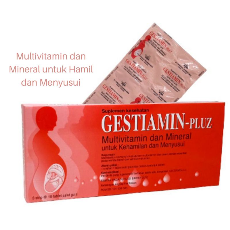 Gestiamin -Pluz 1 Strip 10 tablet - Gestiamin Pluz - Gestiamin Plus