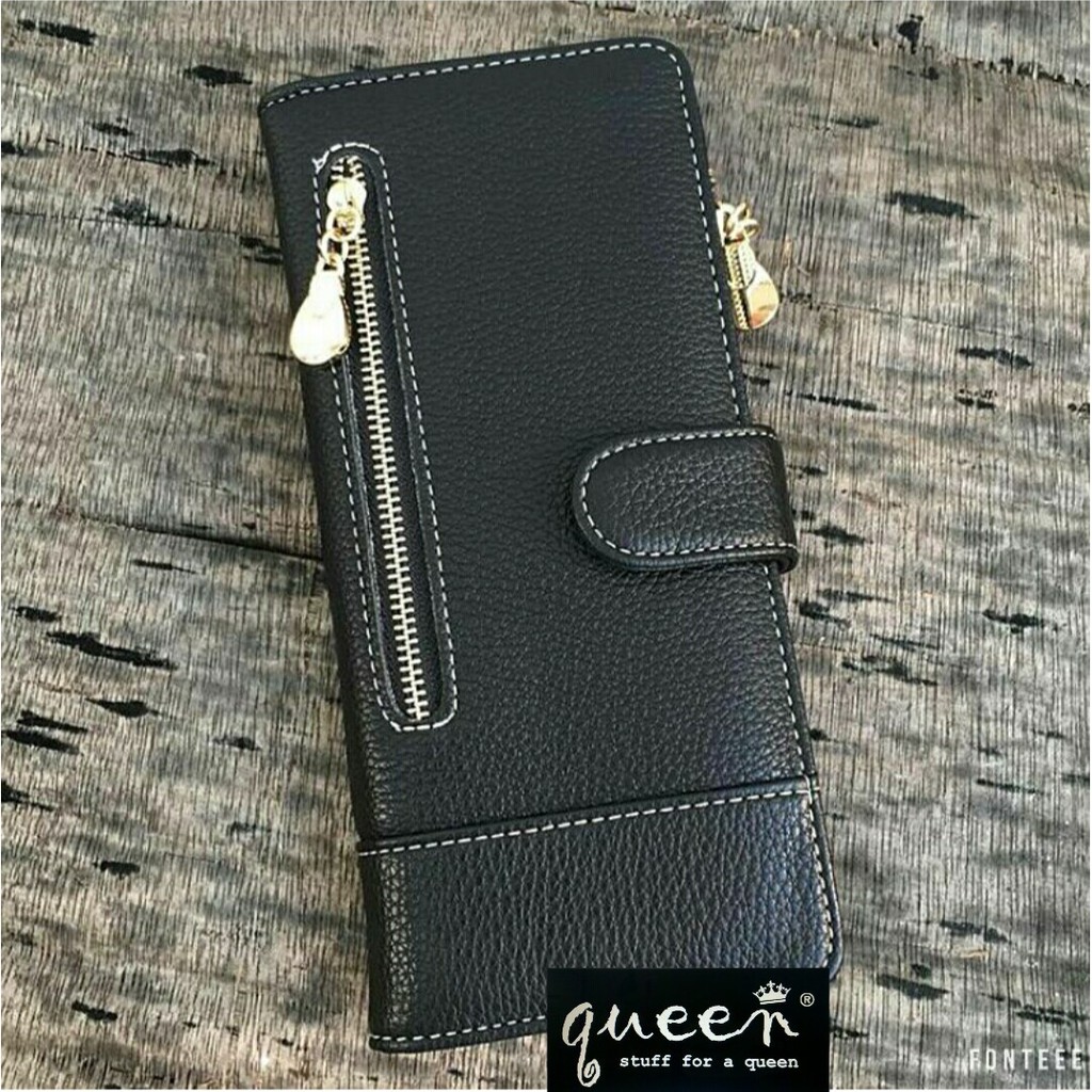 A1 Promo Dompet Wanita Lucu Elegan Bahan Taiga Ukuran 19x9 Warna Ungu Tosca Biru Hitam Fanta Murah