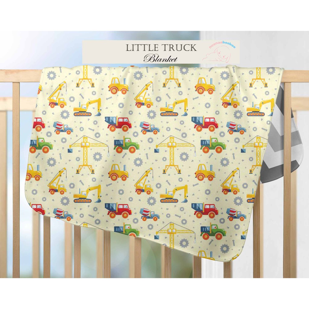 Neenaabooboo Blanket Little Truck Shopee Indonesia