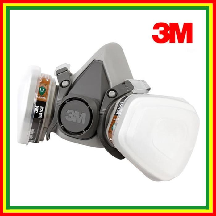 Masker Gas Respirator ~ 3M Masker Gas Respirator 6200 Half Facepiece Mask
