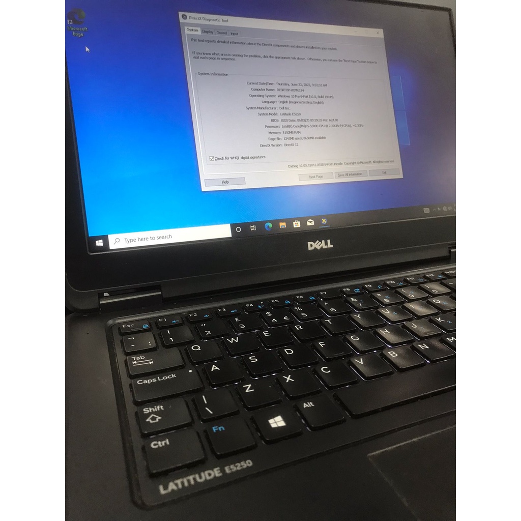 LAPTOP MURAH Dell Latitude 5250 Core i5 Gen 5Th