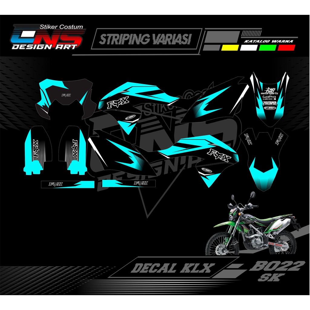 DECAL KLX BF STIKER KLX BF / KLX BF SE / STIKER FULLBODY VARIASI KLX BF STIKER STRIP DECAL FULL KLX
