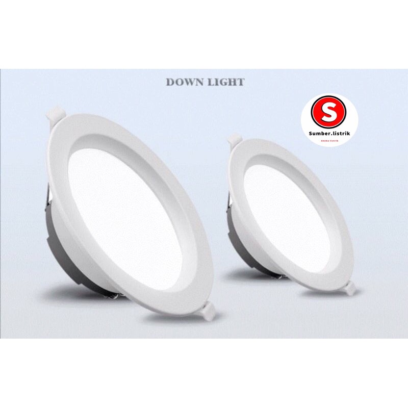 LAMPU DOWNLIGHT LED PLAFON 5 WATT ASLI FULL TERANG 5W NYALA ADA PUTIH / WARM WHITE