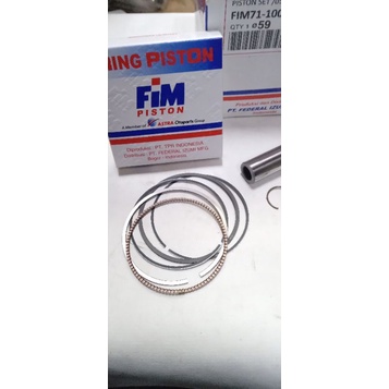 Piston seher kit byson oversize 100 original fim