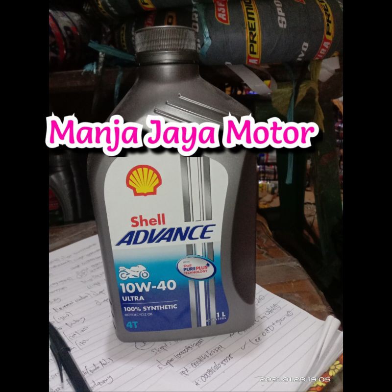 oli shell ultra 10w-40 1L fully shyntetic for v-xion CBR satria-fu sonic