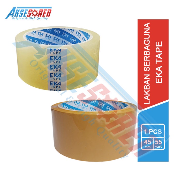 

TAPE OPP BENING EKA [45 MM X 55 M/ 1 ROLL] / LAKBAN ISOLASI SELOTIP BESAR