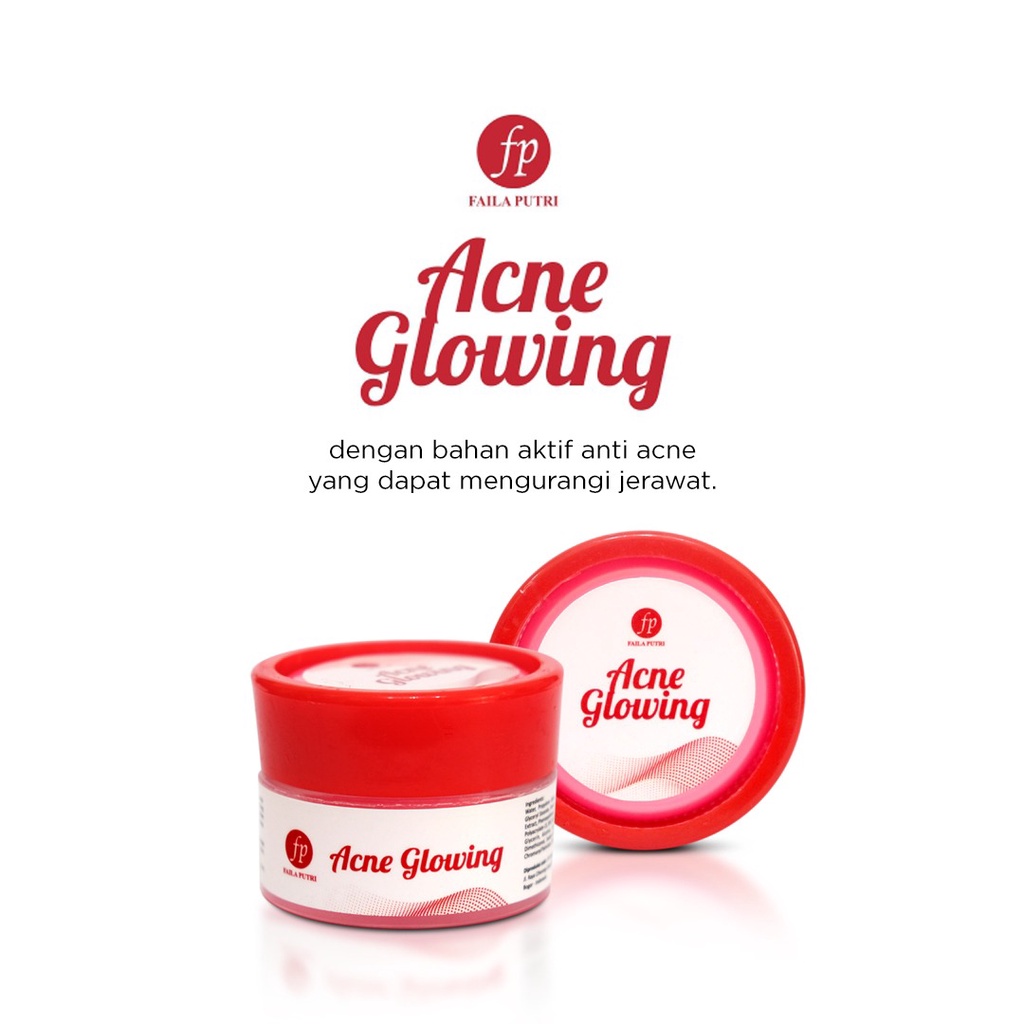 ACNE GLOWING FAILA PUTRI/Night Cream for lightening Acne FP BPOM / krim malam jerawat