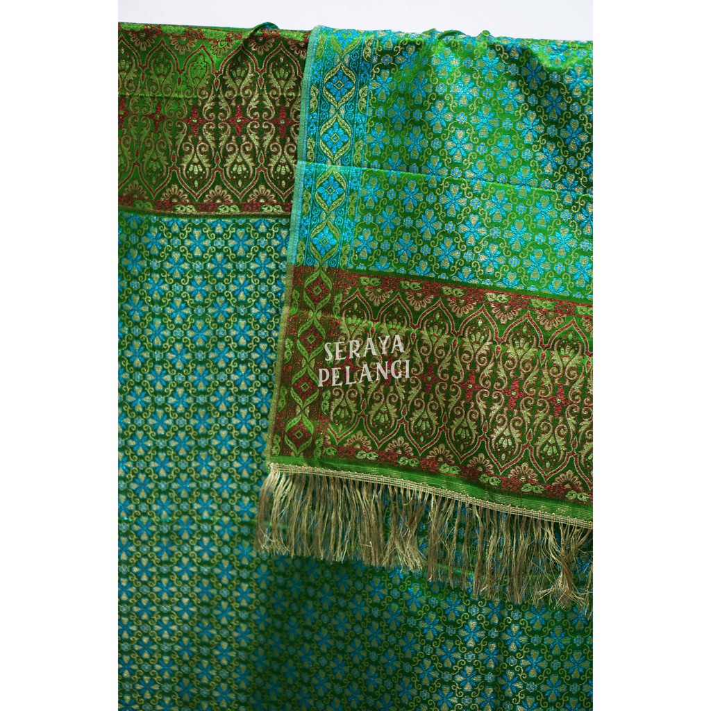 [SET] Songket India 02 | Motif Bunga | Selendang | Kamen | Kostum | Souvenir | Hadiah | Kembang | Pakaian | Metalik