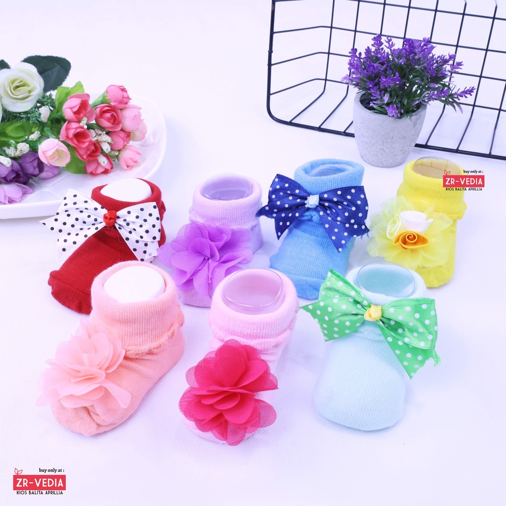 (SNI) Prewalker Socks 3D Bayi New Born / Anti Slip Kaos Kaki Import Baby Anak Perempuan 0-12 0-6 0-3 Bulan Kiosbalitaaprillia