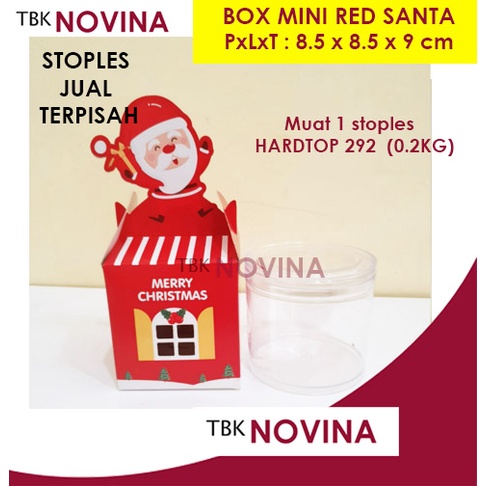 BOX MINI CHRISTMAS / KOTAK KUE NATAL / BOX NATAL MINI / KOTAK NATAL