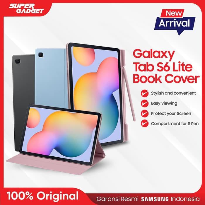 [Variasi tablet] Samsung Book Cover Galaxy Tab S6 Lite - Original - Abu-abu Aksesoris Tablet