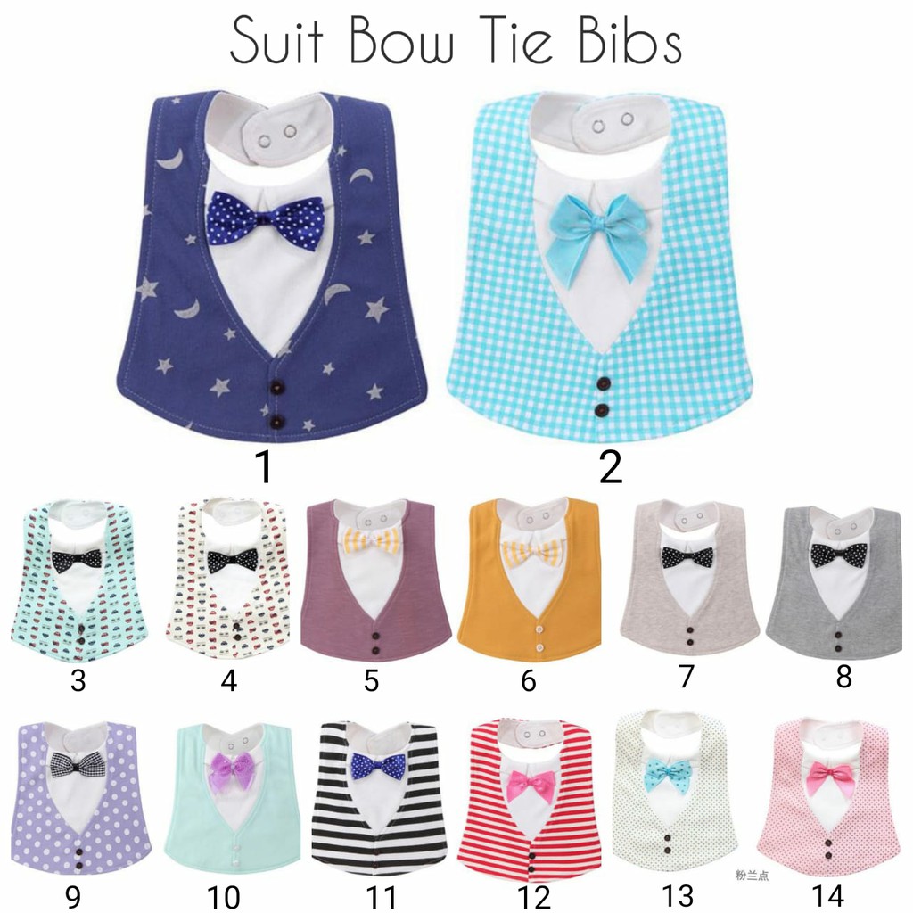 Suit Boy Tie Bibs/ Celemek Bayi