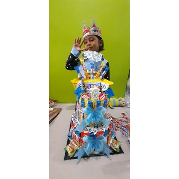 snack tower/kue ultah/snack ultah/snack menara/snack kue ultah/snack tarik uang/snack ulang tahun menara/snack birthday party/snack ultah tarik uang