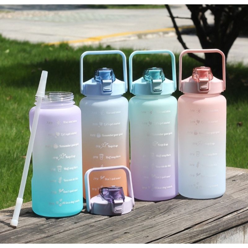 Botol minum Viral 2 liter/Botol air minum Original Quifit