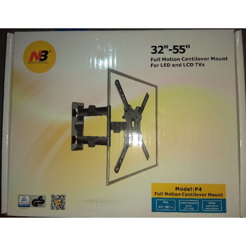 BRACKET TV LED LCD NB P4 32-55&quot; Tilt Swivel &quot;PRODUK TERLARIS&quot;!!!