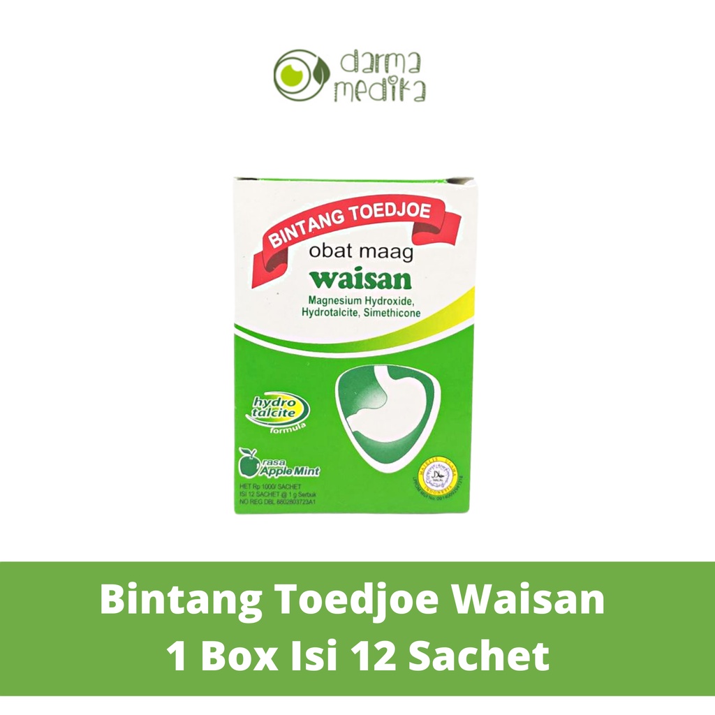 Bintang Toedjoe Waisan Obat Maag Box Kecil