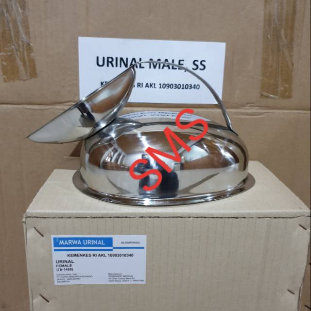 Urinal Cewe SS/Urinal Wanita SS/Urinal Female Stainless Steel