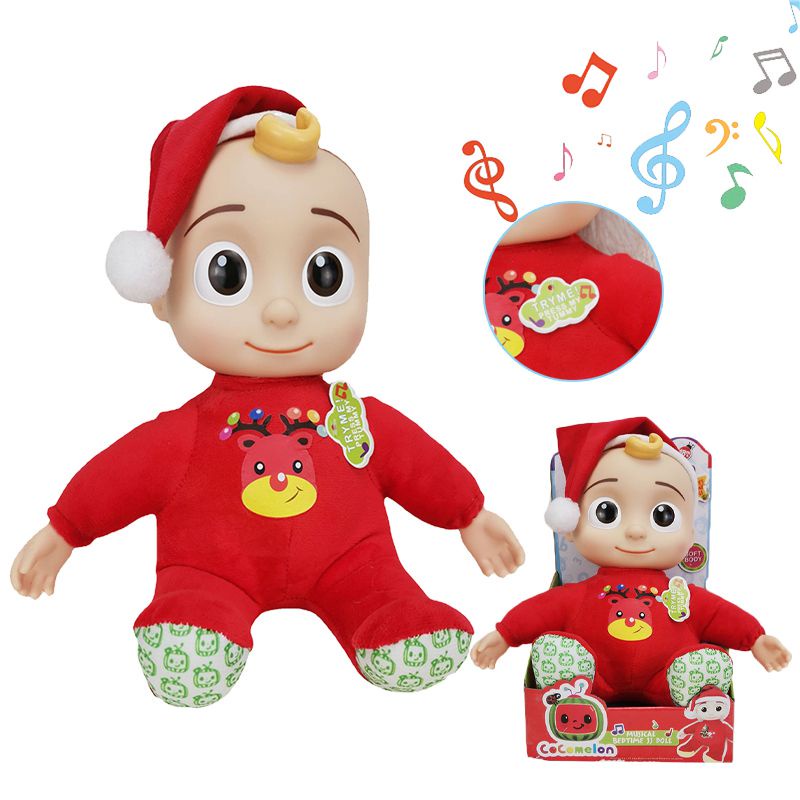 (New!!!!) Coco melon Set Kotak Musik Boneka Natal Bahan Pvc Dengan Sembilan Jenis Bernyanyi