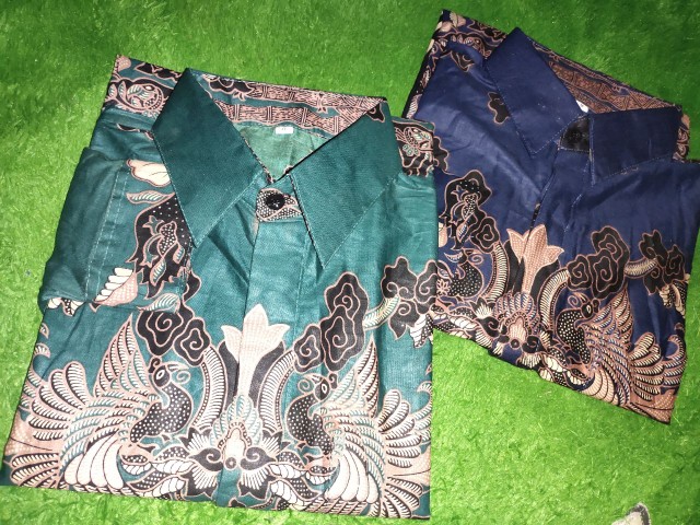 Kemeja Batik Pria Lengan Panjang Size M L Xl Xxl Bswart Batik Hrb026 Kenango Panjang Padi