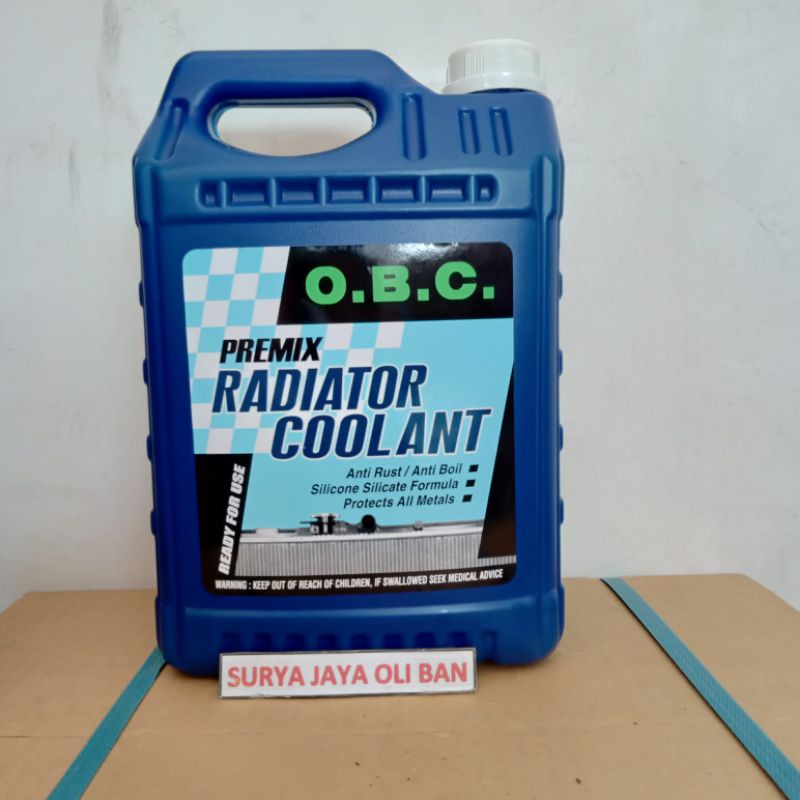 O.B.C. Radiator Coolant 5L Hijau / OBC Motor Mobil Liter Asli