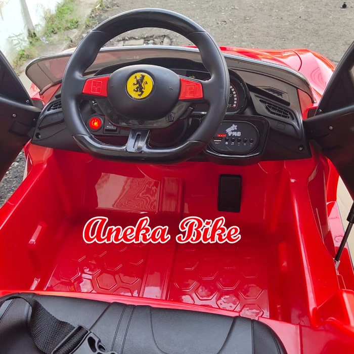 Mobil Aki Anak PMB 6188 Lamborghini Sport Remote Pintu Buka ( Remote + Gas Manual )-4