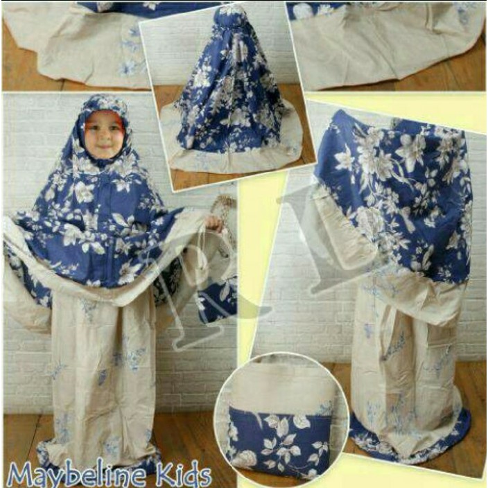 Mukena Katun Jepang Anak Dongker Afc  Afc