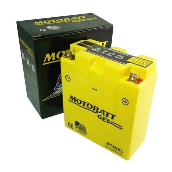 Aki Motor Motobatt MTX5AL Motobat Gel Original